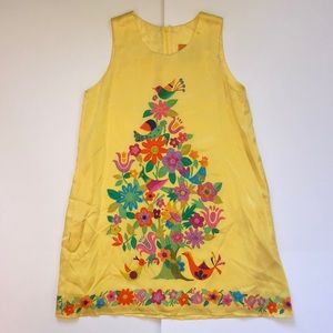 Silk shift minidress 100% silk VOOM size L